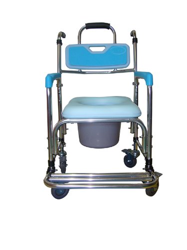 SHC-201 이동형 목욕의자(이동변기 겸용) 바퀴형,발받침 ▶이동식변기 환자용변기 의자변기 욕실의자 샤워의자 샤워체어 장애인목욕의자 노인용목욕의자