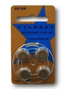 스타키(Starkey) S675A-4 보청기건전지 [(1박스 40ea)7004]｜보청기베터리 보청기용베터리
