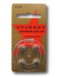 스타키(Starkey)  S13A-4 보청기건전지 [1박스 40ea(7001)]｜보청기베터리 보청기용베터리 스타키보청기건전지 보청기배터리