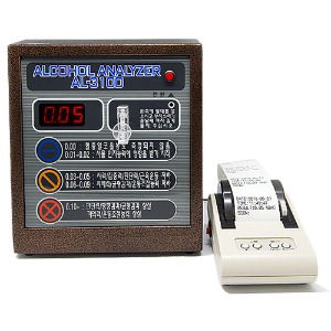 [센텍] 고정형 음주측정기 AL-3100(프린터형 스트로우100개포함) ▶ 거치식음주측정기 음주단속 알콜계측기 운수회사 장비채택 알콜측정