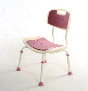 [동해상사] 접이식목욕의자 HS-128 보라색 (등받이목욕의자/높이조절가능)