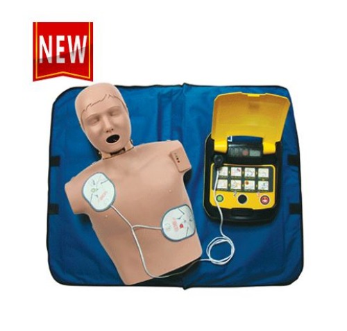 [태양] 교육용 제세동기(T10) 세트 심폐소생술모형(모니터형) CPR마네킹