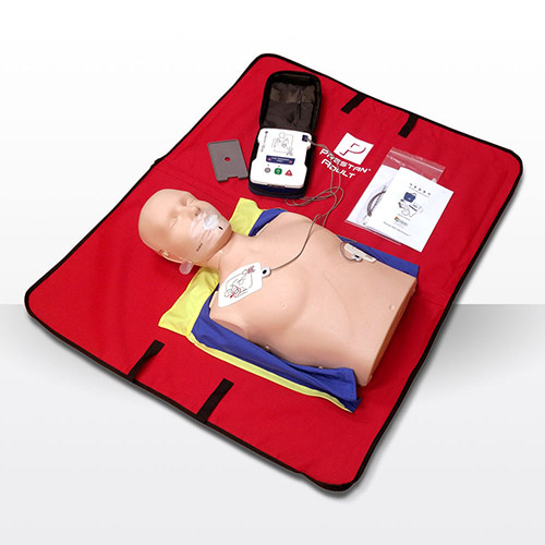 [S3039] 프레스탄 단순형 심폐소생술마네킹본체+훈련용자동제세동기 MY-100 AEDT,my-U100AEDT CPR마네킹