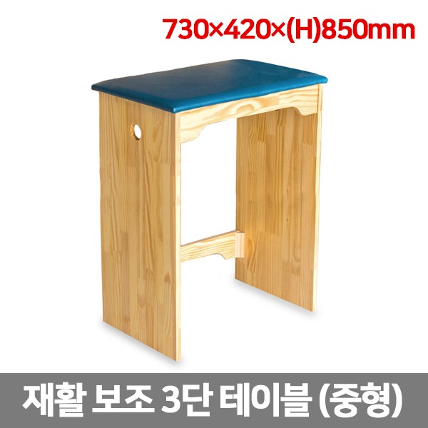 [HBK] 3단재활보조테이블 중형(730x420xH850)｜의자형테이블 재활운동용품 자세교정용품 자세유지의자 의자형서기훈련용품