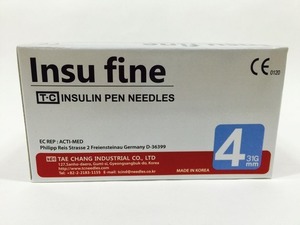인슈파인 인슐린 펜니들 4mm