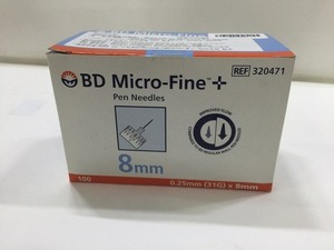 비디마이크로파인 8mm 인슐린바늘 인슐린니들