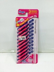 플라콘 핑크색 치간칫솔 10개입 SSS/ 구강용품｜구강청결 구강관리 입냄새관리 작은칫솔 플라그