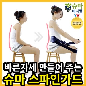 [슈마] 스파인가드 바른자세지킴이 허리지지대 척추교정 허리보호대 척추보호대 자세교정 자세보정
