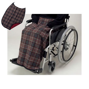 [S3026] WO743 휠체어전용 무릎담요 (일본제조. 다크브라운)