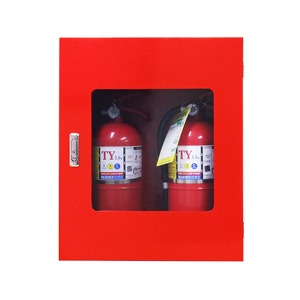 [S3731] JI-R45 2구용 소화기보관함 스탠드 벽걸이 겸용 화재대비 안전보호구함