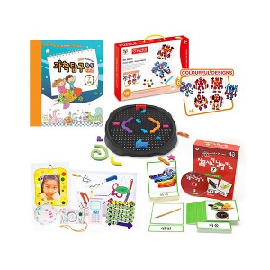 [S3816] 궁금한생활도구세트 DEB6551-4 페그보드 만들기놀이 학습교재 블럭 퍼즐 보드게임 카드게임 브루마블 부루마블 유아교육 유치원교재